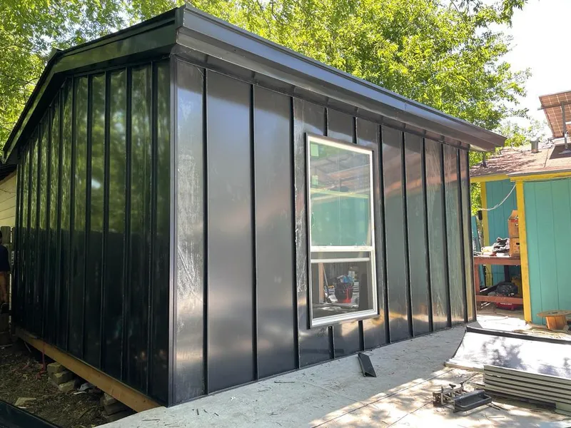 Black standing seam metal wall panels for Metal Roof Installation in Brattleboro